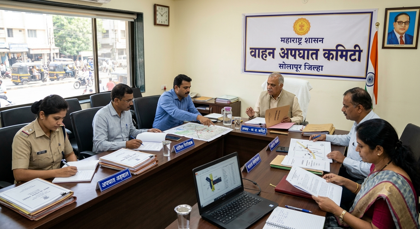 माळशिरस वाहन अपघात-जिल्हाधिकाऱ्यांकडून 'चौकशी समिती' गठीत,