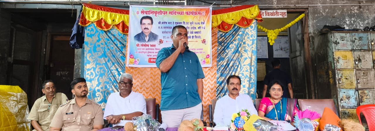 प्रवासी हेच आपले दैवत"हे ब्रीद अंगिकारुन संतोष भाट यांनी एसटी गाड्यांच्या दुरुस्तीचे काम अत्यंत चोख आणि जबाबदारीने पार पाडले - श्रीनिवास कदम